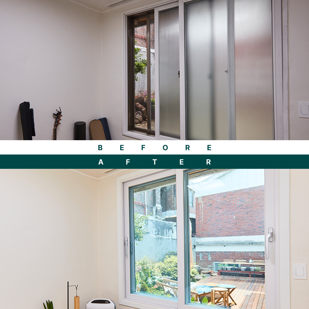 휴그린 시공사례_비포애프터 이태원동 주택 25평형 작은방